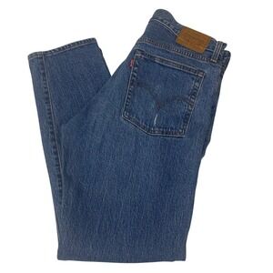 Levi's Women's Wedgie Fit‎ Straight Leg Jeans Distressed Blue Size 29